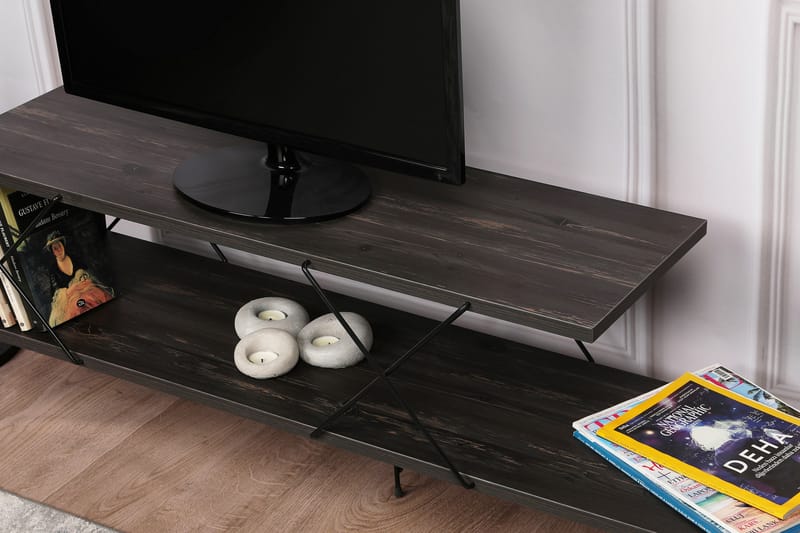 Jaennis TV-Bord 120 cm - Mørkebrun - Møbler - TV borde & mediemøbler - TV-borde