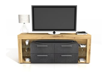 Jernae Fritstående TV-bord 180 cm med Opbevaring i Mørkt Træ - Brun - Møbler - TV borde & mediemøbler - TV-borde