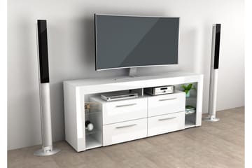 Jernae Fritstående TV-bord 180 cm med Opbevaring i Mørkt Træ - Brun - Møbler - TV borde & mediemøbler - TV-borde