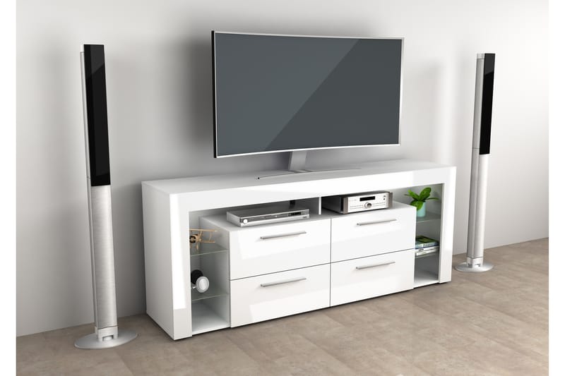 Jernae TV-Bord 180 cm - Hvid - TV-borde