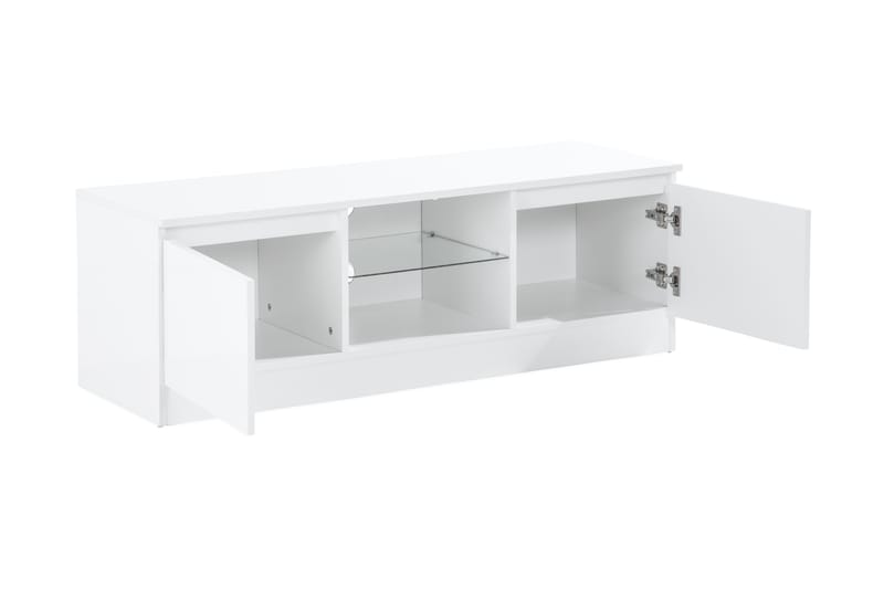 Jugansbo TV-Bord 120 cm med LED-belysning - Hvid - Møbler - TV borde & mediemøbler - TV-borde