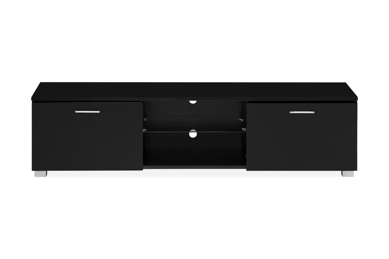 Jugansbo TV-Bord 140 cm LED-belysning - Sort - Møbler - TV borde & mediemøbler - TV-borde