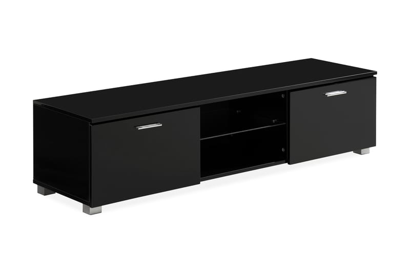 Jugansbo TV-Bord 140 cm LED-belysning - Sort - Møbler - TV borde & mediemøbler - TV-borde