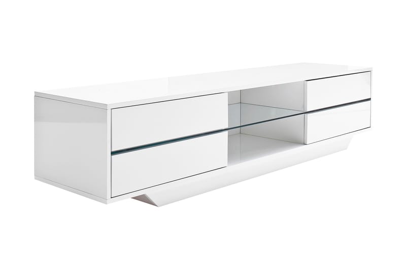 Jugansbo TV-Bord 160 cm LED-belysning - Hvid - Møbler - TV borde & mediemøbler - TV-borde