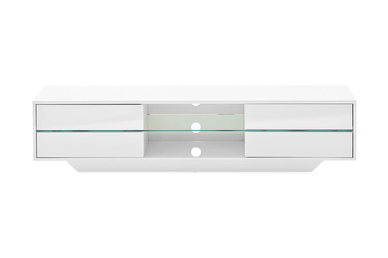 Jugansbo TV-Bord 160 cm LED-belysning - Hvid - TV-borde