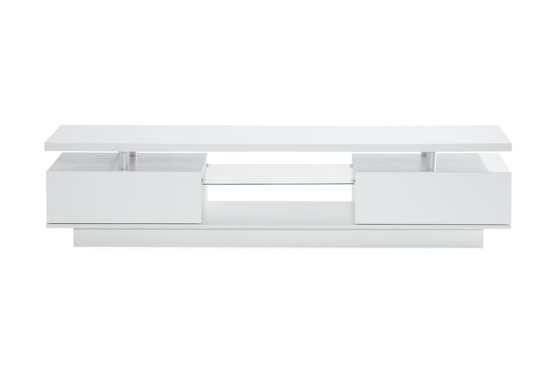 Jugansbo Tv-Bord 180 cm 2 Hylder LED-Belysning - Hvid - TV-borde