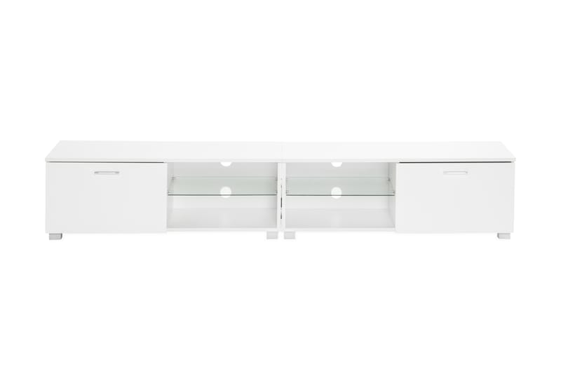 Jugansbo TV-Bord 200 cm med LED-belysning - Hvid - Møbler - TV borde & mediemøbler - TV-borde