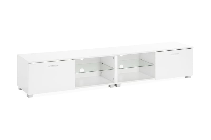 Jugansbo TV-Bord 200 cm med LED-belysning - Hvid - TV-borde