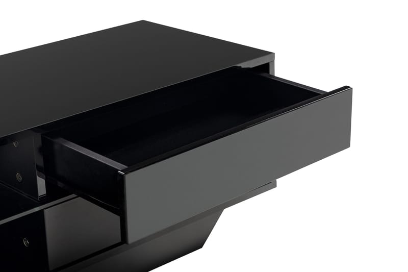 Jugansbo TV-bord 36 cm med LED Belysning - Sort - Møbler - TV borde & mediemøbler - TV-borde