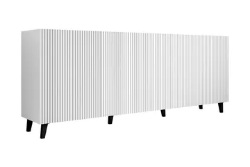 Juniskär Skænk med opbevaring 40x82x200 cm - Hvid/Sort - Møbler - TV borde & mediemøbler - TV-borde