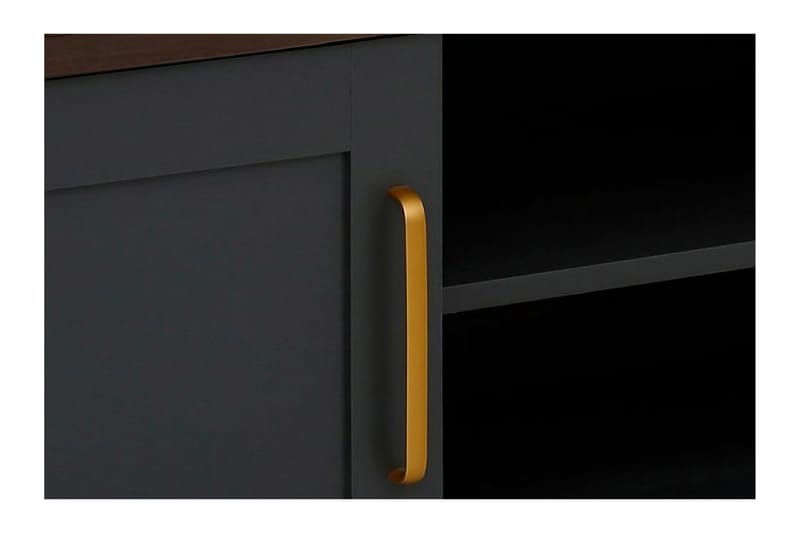 Juntolah Tv-bord 160x39 cm - Sort - Møbler - TV borde & mediemøbler - TV-borde