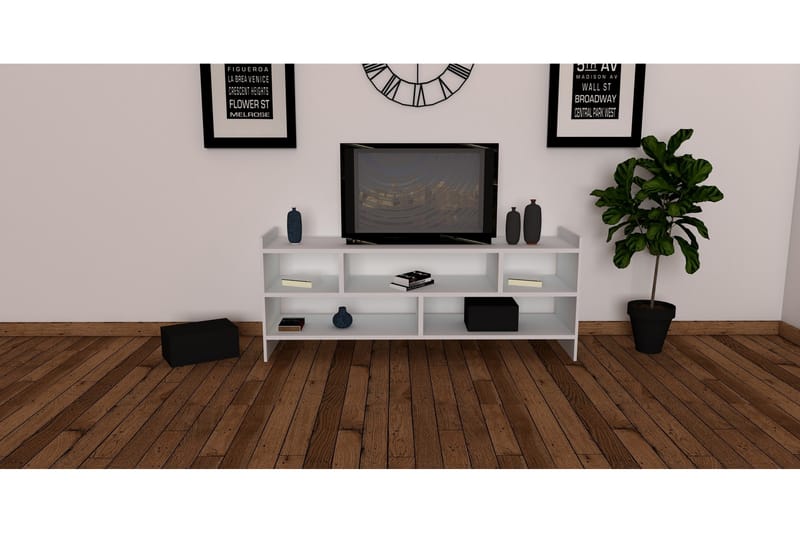 Jysaiah TV-Bord 120 cm - Hvid - Møbler - TV borde & mediemøbler - TV-borde