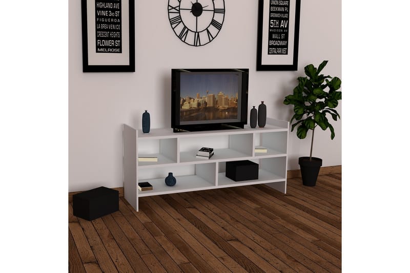 Jysaiah TV-Bord 120 cm - Hvid - Møbler - TV borde & mediemøbler - TV-borde