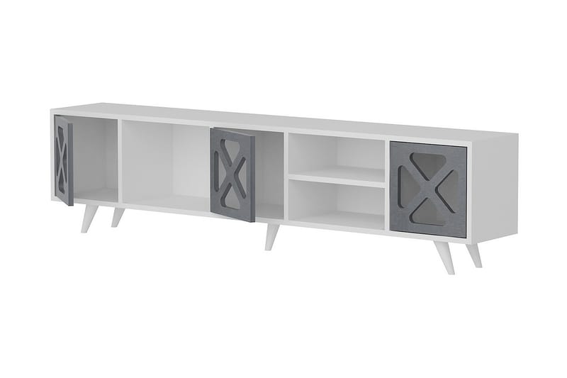 Kallboda TV-Bord 180 cm - Hvid/grå - Møbler - TV borde & mediemøbler - TV-borde