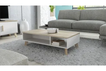 Kardos TV-bord 110 cm - Hvid/Eg - Møbler - TV borde & mediemøbler - TV-borde