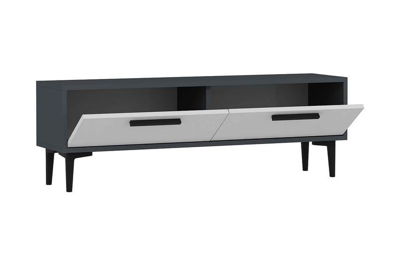 Kasteel TV-Bord 120 cm - Antracit / Hvid - Møbler - TV borde & mediemøbler - TV-borde