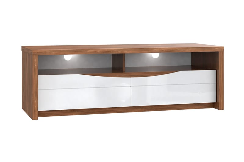 Keoisha TV-Bord 148 cm - Brun/hvid - Møbler - TV borde & mediemøbler - TV-borde