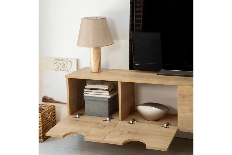 Khalidur TV-Bord 180 cm - Oak - Møbler - TV borde & mediemøbler - TV-borde