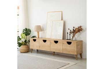 Khalidur TV-Bord 180 cm - Oak - Møbler - TV borde & mediemøbler - TV-borde