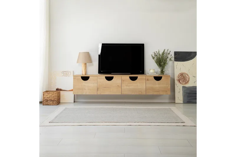 Khalidur TV-Bord 180 cm - Oak - Møbler - TV borde & mediemøbler - TV-borde