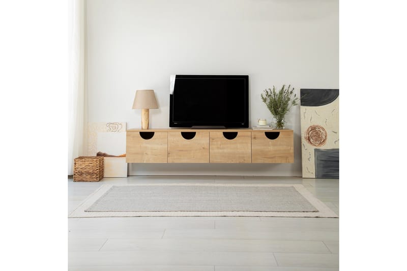 Khalidur TV-Bord 180 cm - Oak - Møbler - TV borde & mediemøbler - TV-borde