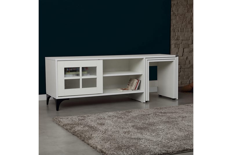 Komfortabel TV-Bord 150 cm - Hvid - Møbler - TV borde & mediemøbler - TV-borde