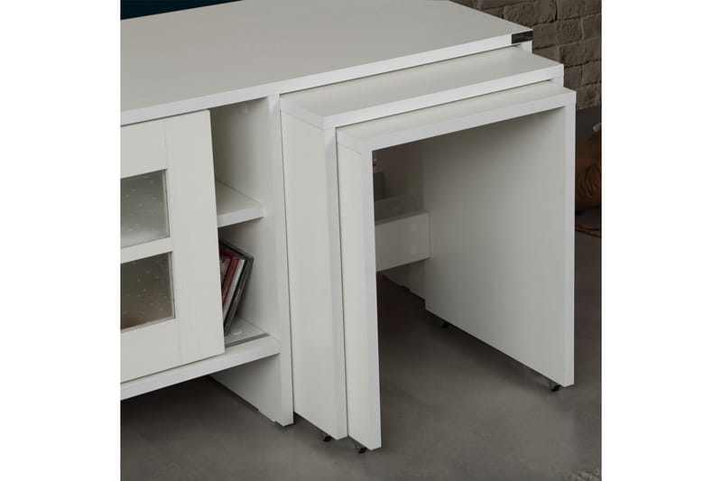 Komfortabel TV-Bord 150 cm - Hvid - Møbler - TV borde & mediemøbler - TV-borde