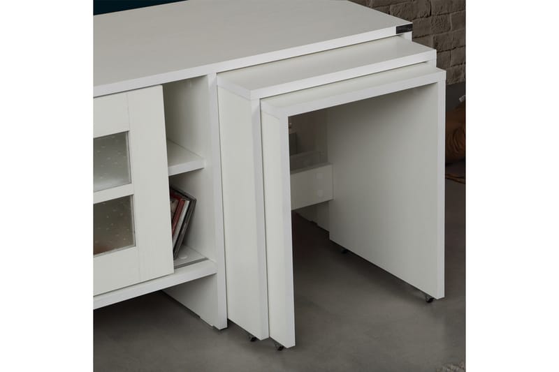 Komfortabel TV-Bord 150 cm - Hvid - Møbler - TV borde & mediemøbler - TV-borde