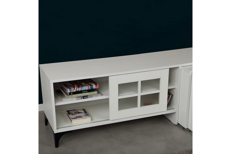 Komfortabel TV-Bord 150 cm - Hvid - Møbler - TV borde & mediemøbler - TV-borde