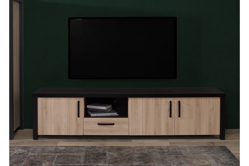 Konitsa TV-Bord 210 cm - Brun/Sort - Møbler - TV borde & mediemøbler - TV-borde
