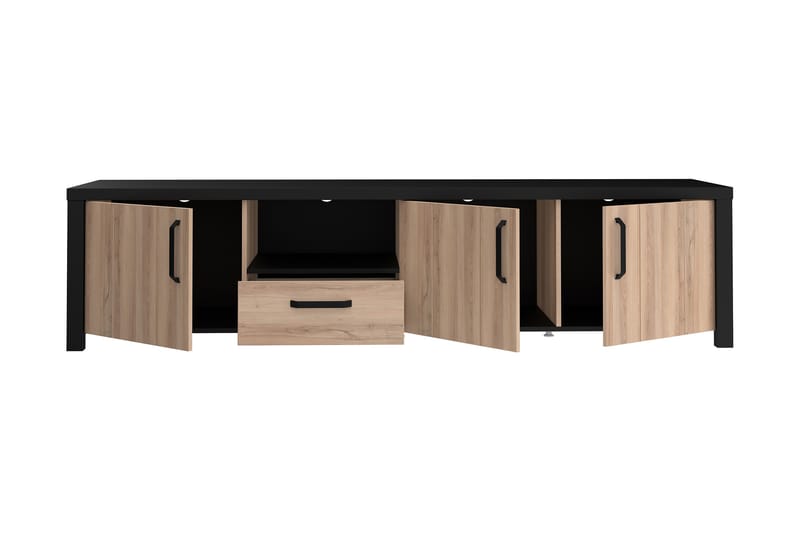 Konitsa TV-Bord 210 cm - Brun/Sort - Møbler - TV borde & mediemøbler - TV-borde