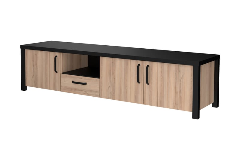 Konitsa TV-Bord 210 cm - Brun/Sort - Møbler - TV borde & mediemøbler - TV-borde