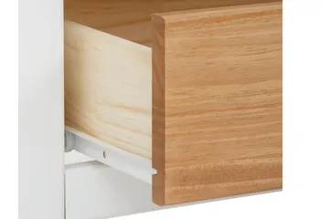 Lenham TV-bænk 110 cm med Opbevaring i Lyst Træ - Hvid|Beige - Møbler - TV borde & mediemøbler - TV-borde