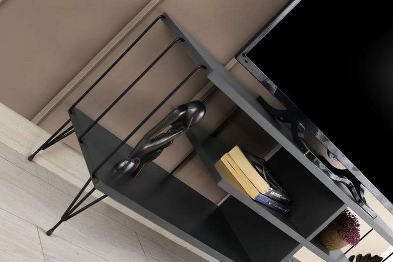 Leopoldis TV-Bord 120 cm - Antracit - TV-borde