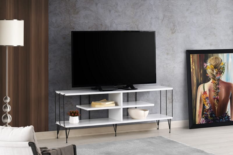 Leopoldis TV-bord 120 cm - Hvid - TV-borde
