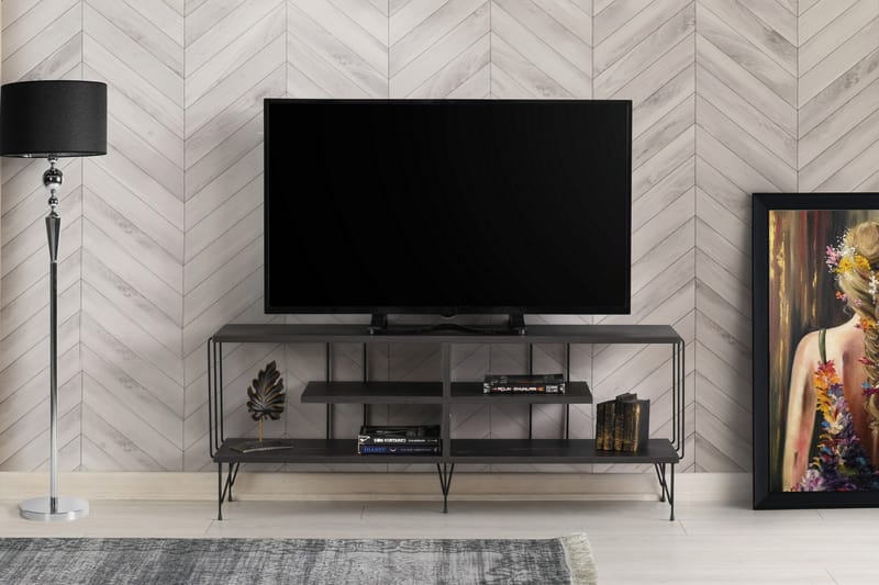 Leopoldis TV-bord 120 cm - Mørkebrun - TV-borde