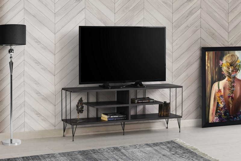 Leopoldis TV-bord 120 cm - Mørkebrun - Møbler - TV borde & mediemøbler - TV-borde