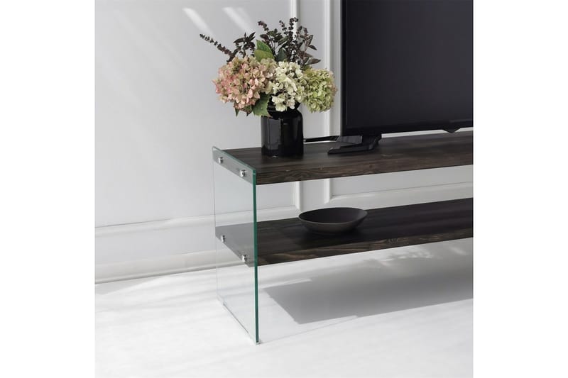 Lepinas Fritstående Tv-bord 140 cm i Malet Træ - Mørkebrun - Møbler - TV borde & mediemøbler - TV-borde