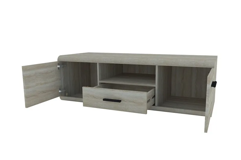 Link TV-bänk 140x54x44 cm NO_BRAND Natur||Wood - Møbler - TV borde & mediemøbler - TV-borde