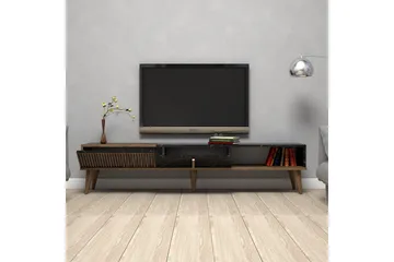Lissione TV-bord 180 cm - Mørkebrun/Sort - Møbler - TV borde & mediemøbler - TV-borde