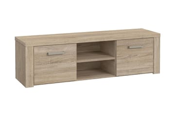 Loannia Gulvstående Tv-bord 151 cm med Opbevaring i Mørkt Træ - Brun - Møbler - TV borde & mediemøbler - TV-borde