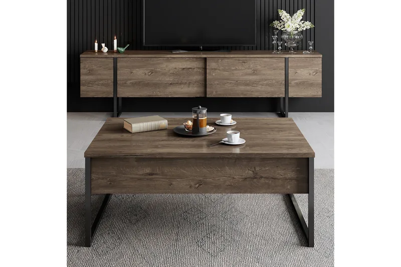 Luxe TV-bænk med Opbevaring 180x50 cm - Møbler - TV borde & mediemøbler - TV-borde