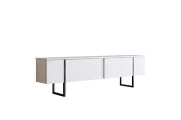 Luxe Tv-bord 180x50 cm Hvid/Sort