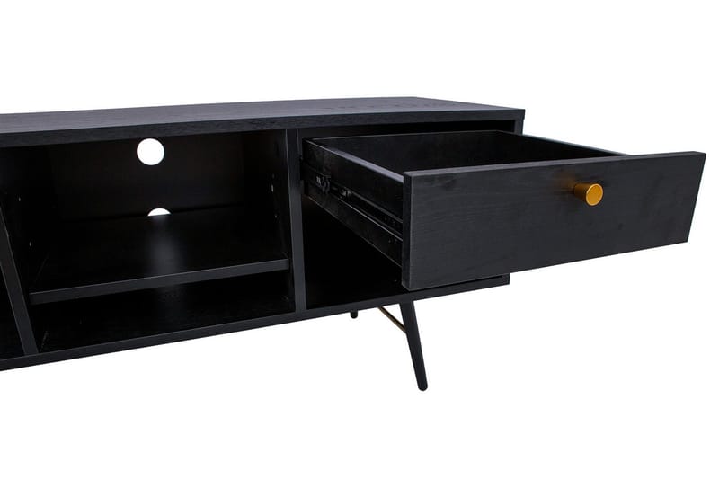 Luxembourg TV-Bord Sort/ Kobber - Møbler - TV borde & mediemøbler - TV-borde