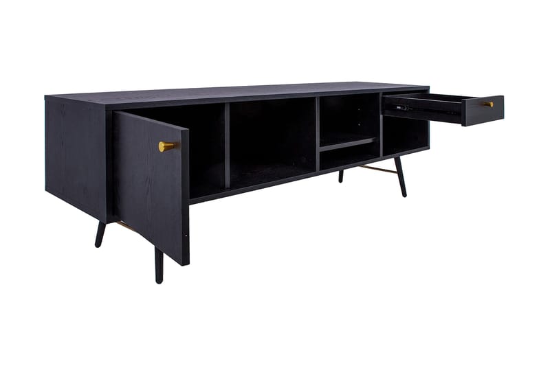 Luxembourg TV-Bord Sort/ Kobber - Møbler - TV borde & mediemøbler - TV-borde
