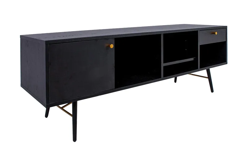 Luxembourg TV-Bord Sort/ Kobber - Møbler - TV borde & mediemøbler - TV-borde