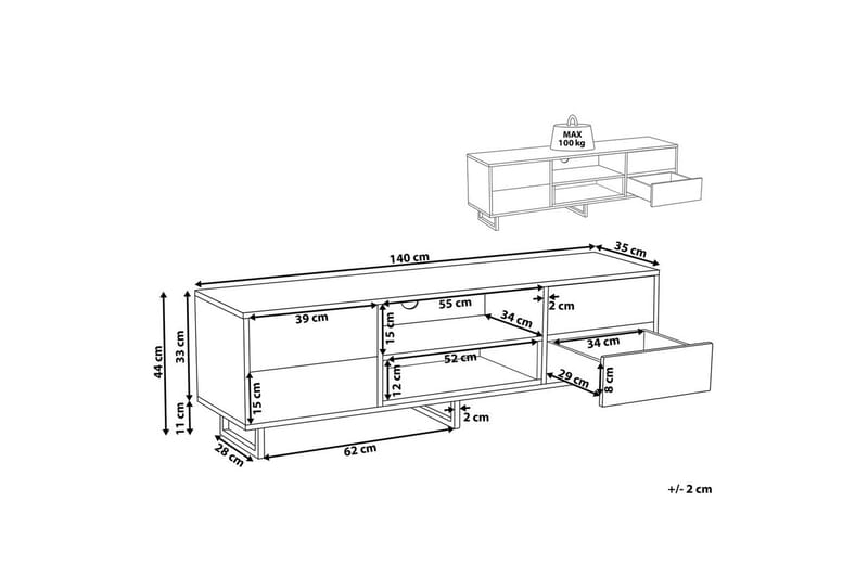 TV-bord Maine - Møbler - TV borde & mediemøbler - TV-borde