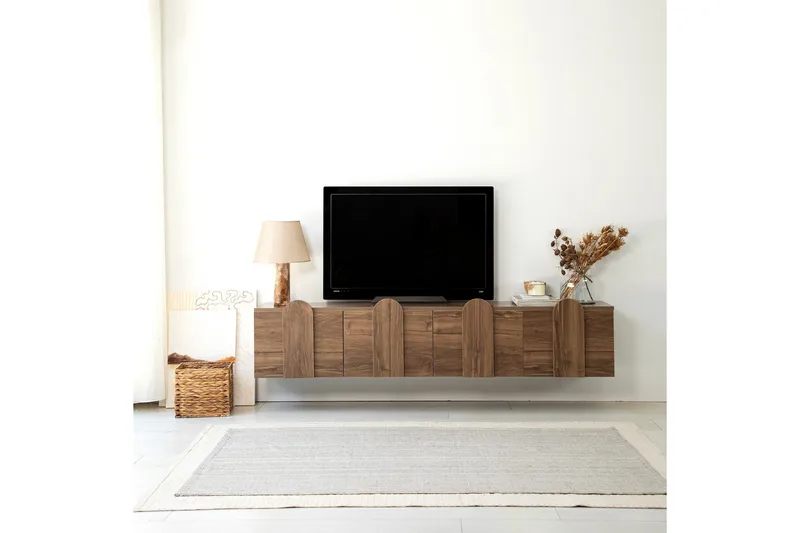 Malpani TV-Bord 180 cm - Valnød finér - Møbler - TV borde & mediemøbler - TV-borde