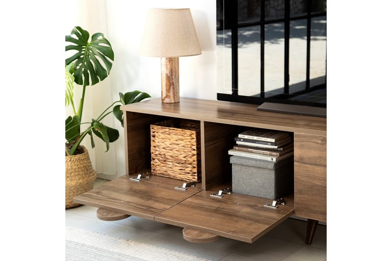 Malpani TV-Bord 180 cm - Valnød finér - Møbler - TV borde & mediemøbler - TV-borde