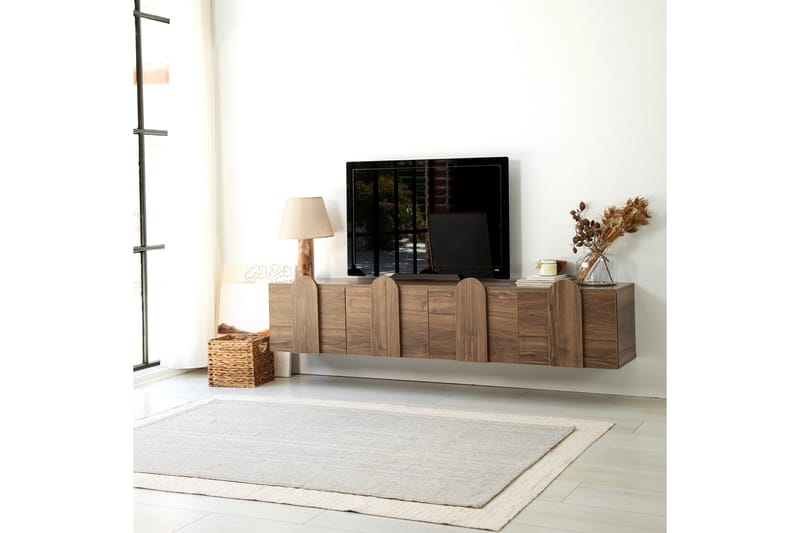 Malpani TV-Bord 180 cm - Valnød finér - Møbler - TV borde & mediemøbler - TV-borde